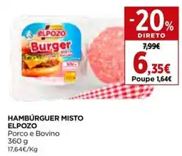 El Corte Inglés Hambúrguer misto elpozo promoção