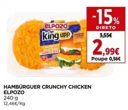 El Corte Inglés Hambúrguer crunchy chicken elpozo promoção