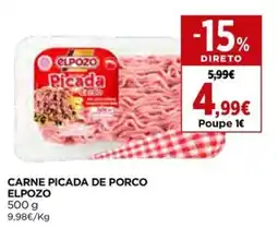 El Corte Inglés Carne picada de porco elpozo promoção