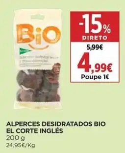 El Corte Inglés Alperces desidratados bio promoção
