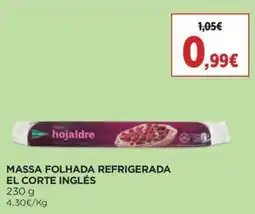 El Corte Inglés Massa folhada refrigerada el corte inglés promoção