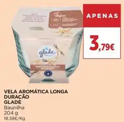 El Corte Inglés vela aromática longa duração glade baunilha promoção