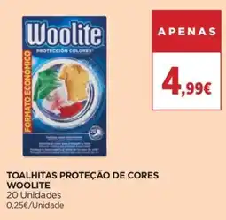 El Corte Inglés toalhitas proteção de cores woolite promoção