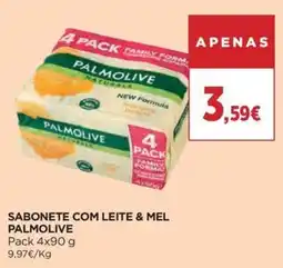 El Corte Inglés Sabonete com leite & mel palmolive promoção