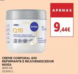 El Corte Inglés creme corporal q10 refirmante e rejuvenescedor nivea promoção
