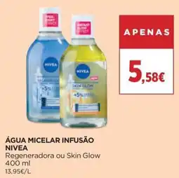 El Corte Inglés água micelar infusão nivea regeneradora ou skin glow promoção