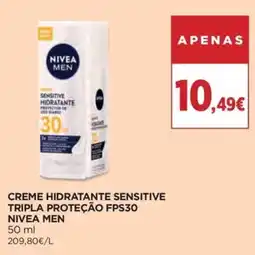 El Corte Inglés Creme hidratante sensitive nivea men promoção
