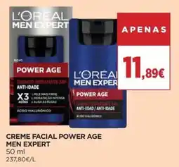 El Corte Inglés creme facial power age men expert promoção