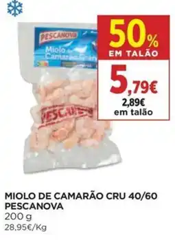 El Corte Inglés miolo de camarão cru 40/60 pescanova promoção