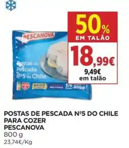 El Corte Inglés postas de pescada n°5 do chile para cozer pescanova promoção