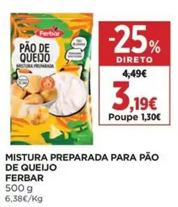 El Corte Inglés Mistura preparada para pão de queijo ferbar promoção