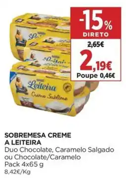 El Corte Inglés sobremesa creme a leiteira promoção