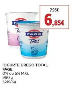 El Corte Inglés Iogurte grego total fage promoção