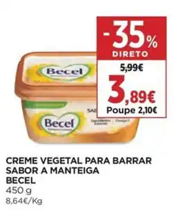 El Corte Inglés Creme vegetal para barrar sabor a manteiga becel promoção