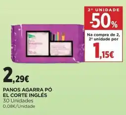 El Corte Inglés Panos agarra pó el corte inglés promoção