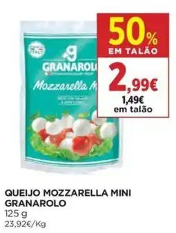 El Corte Inglés Queijo mozzarella mini granarolo promoção