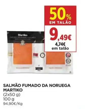 El Corte Inglés Salmão fumado da noruega martiko promoção