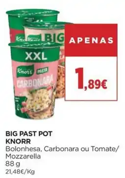 El Corte Inglés Big past pot Knorr promoção