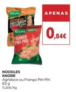 El Corte Inglés Noodles Knorr Agridoce ou Frango Piri-Piri promoção
