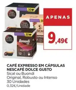 El Corte Inglés Café expresso em cápsulas nescafé dolce gusto promoção