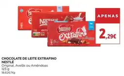 El Corte Inglés Chocolate de leite extrafino nestlé promoção