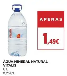 El Corte Inglés Água mineral natural vitalis promoção
