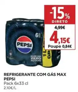 El Corte Inglés refrigerante com gás max pepsi promoção