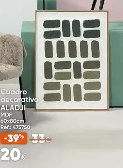 Hôma Quadro decorativo aladji promoção