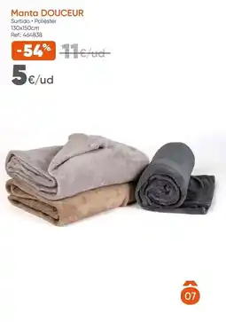 Hôma Manta douceur promoção
