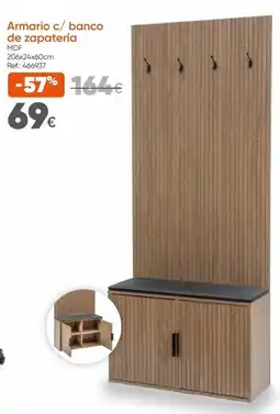 Hôma Armario c/ banco de zapatería promoção