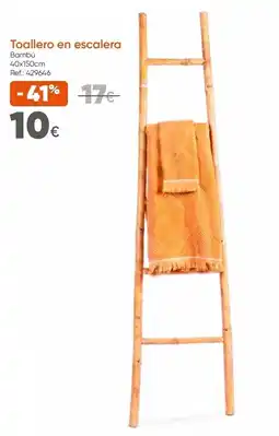 Hôma Toallero en escalera Bambú promoção