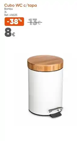 Hôma Cubo wc c/tapa bambu promoção