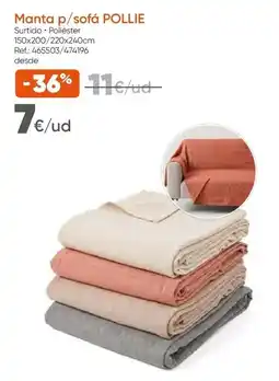 Hôma Manta p/sofá pollie promoção