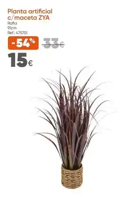 Hôma Planta artificial c/maceta ZYA promoção