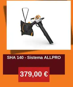 Stihl sha 140 - sistema allpro promoção