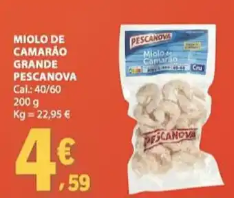Miolo de camarão grande pescanova