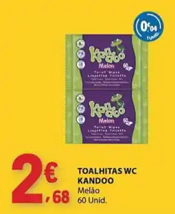 E.Leclerc toalhitas wc kandoo melão promoção
