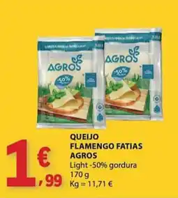 E.Leclerc Queijo flamengo fatias agros promoção
