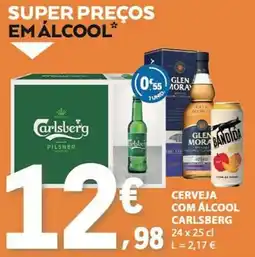 E.Leclerc Cerveja com álcool carlsberg promoção