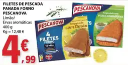 E.Leclerc filetes de pescada panada forno pescanova promoção