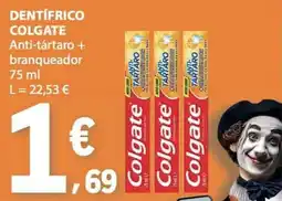 E.Leclerc Dentífrico colgate anti-tártaro + branqueador promoção