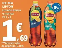 E.Leclerc Ice tea lipton limão/laranja e manga promoção