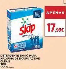 El Corte Inglés Skip - detergente em pó para maquina de roupa active clean promoção