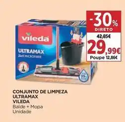 El Corte Inglés Vileda - conjunto de limpeza ultramax promoção