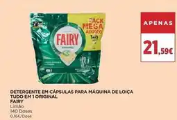 El Corte Inglés Fairy - detergente em capsulas para maquina de loica promoção