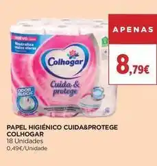 El Corte Inglés Colhogar - papel higiénico cuida&protege promoção