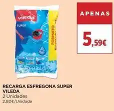 El Corte Inglés Vileda - recarga esfregona super promoção