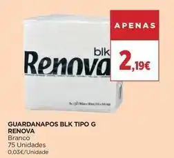 El Corte Inglés Renova - guardanapos blk tipo g promoção