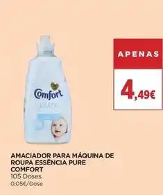El Corte Inglés Comfort - amaciador para maquina de roupa esencia pure promoção