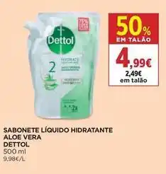 El Corte Inglés Dettol - sabonete liquido hidratante aloe vera promoção